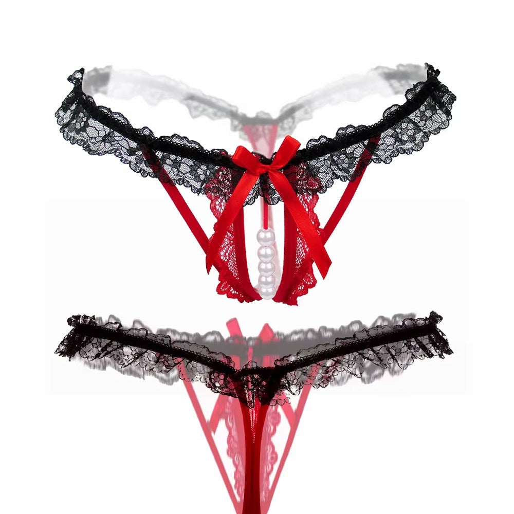 Colaless G-String - Rojo/Negro