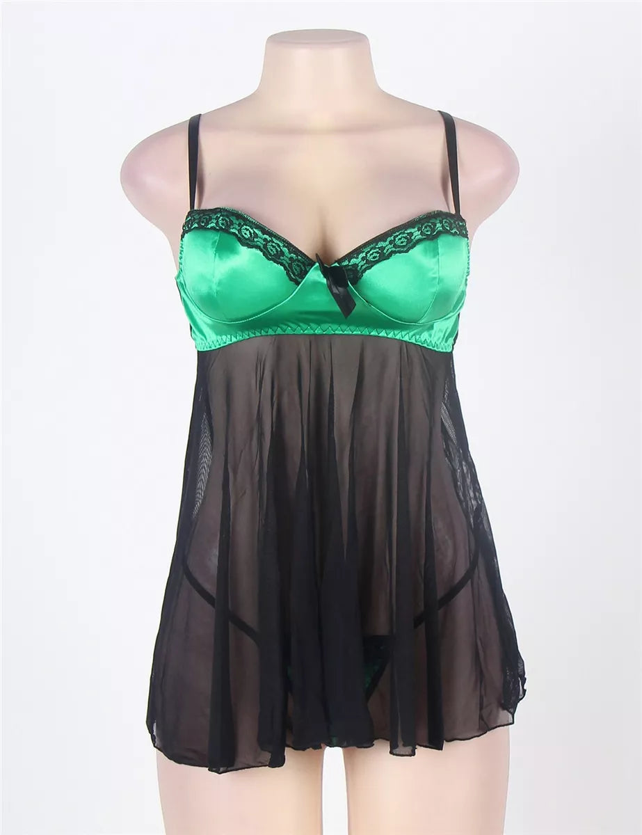 Babydoll Push-Up Verde
