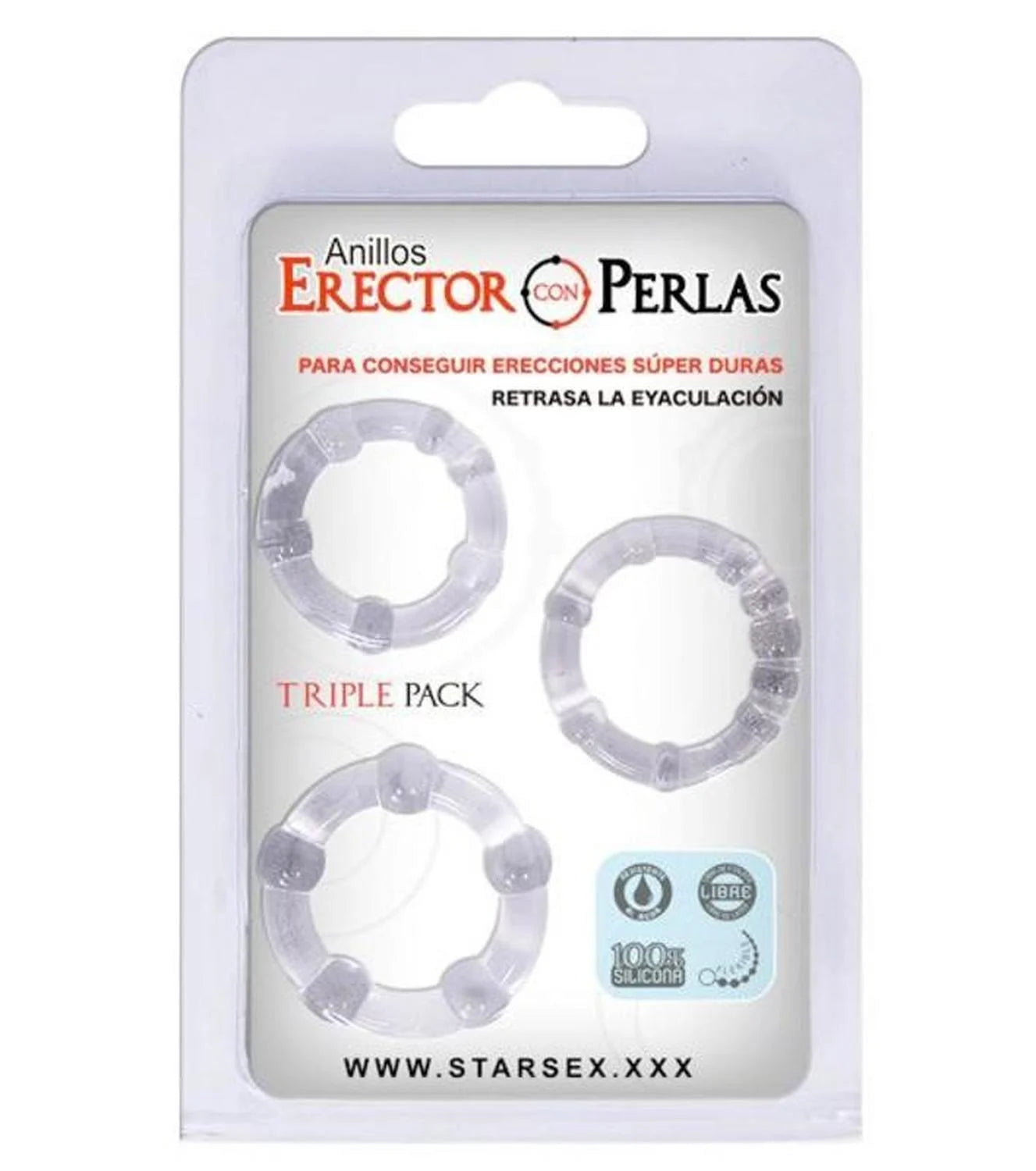 Anillos Erectores con Perlas - STARSEX
