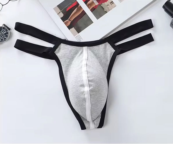 Sutien Double-Strip Gris